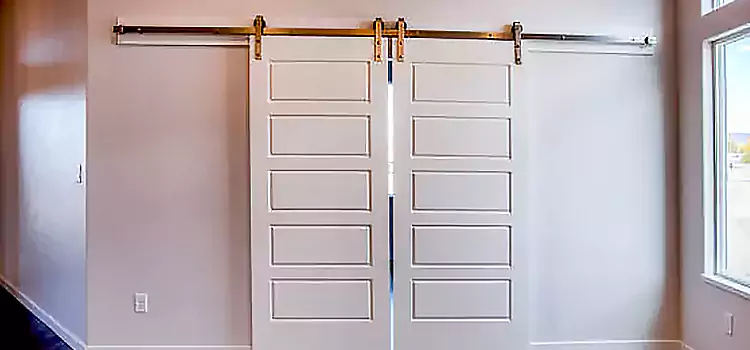 Glass Barn Door with Installation Hardware Kit Chateauguay